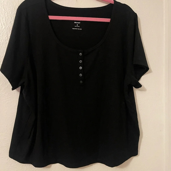 torrid Tops - Torrid Black Crop Top, 3x